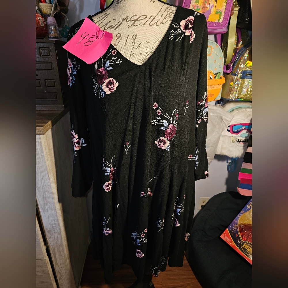 Torrid Black Dress Long Sleeves Plus Size 2